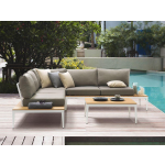 Beliani Positano Loungeset 249x81x68 - Grijs