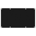 Caymon CASY401/B blindplaatje staal, 4 modules breed voor CASY-chassis