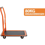 Black+decker Plateauwagen Bxwt-h303 - Inklapbaar - Stalen Beugel - 80 Kilo Draagvermogen - Oranje
