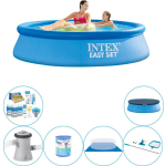 Intex Zwembad Met Accessoires - Easy Set Rond 244x61 Cm - Blauw