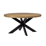 Livingfurn - Eettafel - Strong Round Spider 140 Cm - Bruin