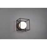 Reality Wandlamp Gabbia 14 X 13 Cm Staal - Zwart