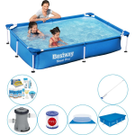 Bestway Steel Pro Rechthoekig 221x150x43 Cm - Zwembad Super Deal - Blauw