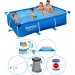 Bestway Steel Pro Rechthoekig 259x170x61 Cm - 6-delig - Zwembad Pakket - Blauw