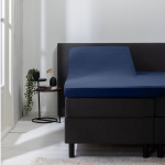 Luna Bedding 2-PACK: Luna Splittopper Hoeslaken Jersey - Navy 140 x 200/210/220 cm - Blauw