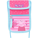Nickelodeon Portemonnee Peppa Pig 18 Cm Polyester/roze - Blauw