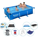 Bestway Steel Pro Rechthoekig 259x170x61 Cm - Deluxe Zwembad Set - Blauw