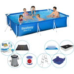 Bestway Steel Pro Rechthoekig 300x201x66 Cm - Deluxe Zwembad Set - Blauw