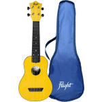 Flight Travel Series TUS35 Yellow sopraan ukelele met gigbag