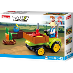 Sluban oogst traktor Town junior 14,1 x 19 cm 80 delig