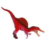 Dino World speelfiguur Spinosaurus junior 45 cm/roze - Rood