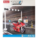 Sluban racemotor Town junior 16,5 x 14,1 cm 60 delig