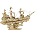 Robotime modelbouwpakket Sailing Ship 12 cm hout 118 delig