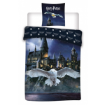 Harry Potter dekbedovertrek Hedwig 140 x 200 cm katoen - Blauw