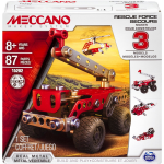 Spinmaster Meccano speelset Fire Truck 3 in 1 staal junior 90 delig - Rood