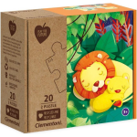 Clementoni legpuzzel Jungle junior 2 in 1 karton 40 stukjes