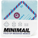 Suck UK memoblok envelop 7,6 cm papier - Blauw