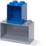 Lego wandschap 8 noppen 32 x 16 x 21 cm polypropyleen - Gris