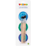 Primo kwastenset junior 19 cm hout naturel 5 delig