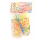 Loom Twister loombands rubber groen/geel/oranje 300 delig