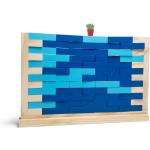 BS Toys muurspel 50 x 34 cm hout - Blauw