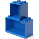 Lego steen schappenset 31,8 x 21,1 cm 2 delig - Blauw