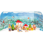 Small Foot adventskalender Winter 45 x 4,5 cm karton - Blauw