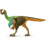 Safari dinosaurus Citipati junior 17 cm rubber wit/bruin/groen/blauw