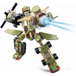 Sluban robotkoning Land Force junior 28 cm 448 delig - Groen