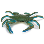 Safari speeldier Atlantische krab 19 cm groen/blauw