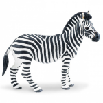Safari speeldier zebra junior 11 x 9 cm zwart/wit