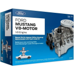 Franzis bouwpakket Ford Mustang V8 27 cm zilver 200 delig - Silver