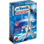 Eitech constructieset Eiffeltoren 45 cm staal zilver 252 delig - Silver