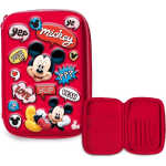 Disney etui Mickey Mouse junior 14 x 21 cm polyester/EVA - Rood