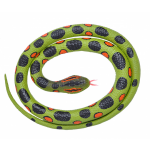 Wild Republic slang Anaconda junior 117 cm rubber/zwart - Groen