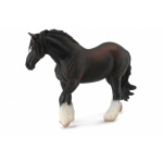 Collecta paarden: Shire merrie 17 cm - Zwart