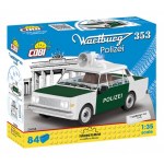 Cobi Youngtimer bouwpakket Politiewagen wit/groen 84 delig