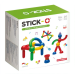 Stick-O Stick O bouwset Basic 20 delig 36 modellen multicolor