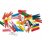 Feestbazaar Haza Original miniwasknijperset 20 delig 2,5 cm multicolor