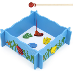 Viga Toys magnetisch visspel junior 28 x 28 cm hout - Blauw