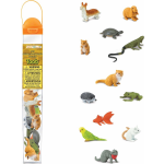 Safari speelset Pets Toob bruin/groen/grijs 12 delig