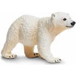 Safari speeldier ijsbeerwelp junior 7 x 4 cm - Wit