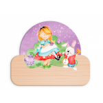 Dekori naambord Alice in Wonderland junior 12 x 17 cm hout