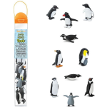 Safari speelset Penguins Toob junior zwart/wit 10 delig