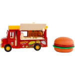 Top1Toys Toys Amsterdam foodtruck hamburger junior 11 cm/geel 2 delig - Rood