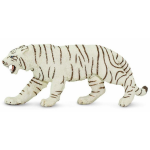 Safari speeldier bengalische tijger junior 15 x 6,5 cm wit/zwart