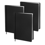Dresz boekenkaft elastisch A4 textiel/elastaan 3 stuks - Zwart