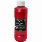 Creotime textielverf Pearl 250 ml - Rood