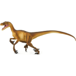 Safari dinosaurus Velociraptor junior 21 cm rubber - Bruin