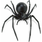 Safari spin Black Widow junior 18 cm - Zwart